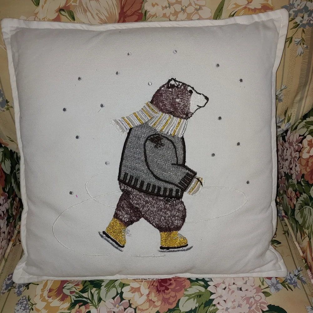 Bear pillow. OBO